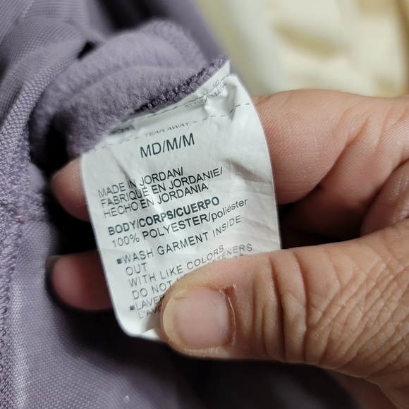 Under Armour Fleece Mock Neck Mirage Pullover Sweatshirt Medium Lavender Pocket - Picture 5 of 9